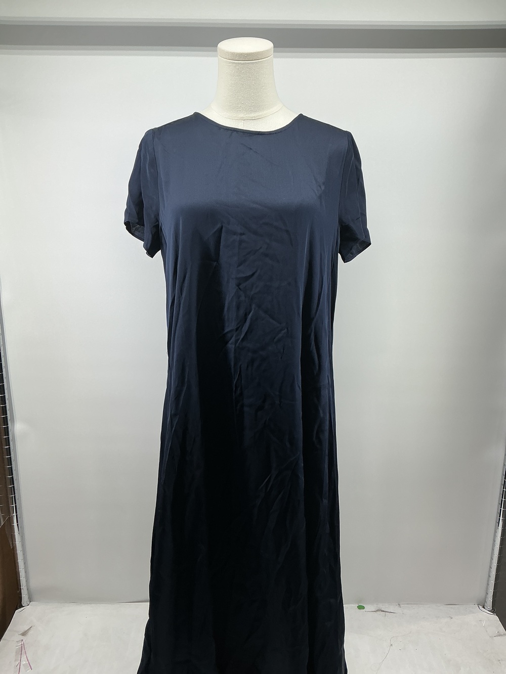 Washable Stretch Silk Voluminous Maxi Dress